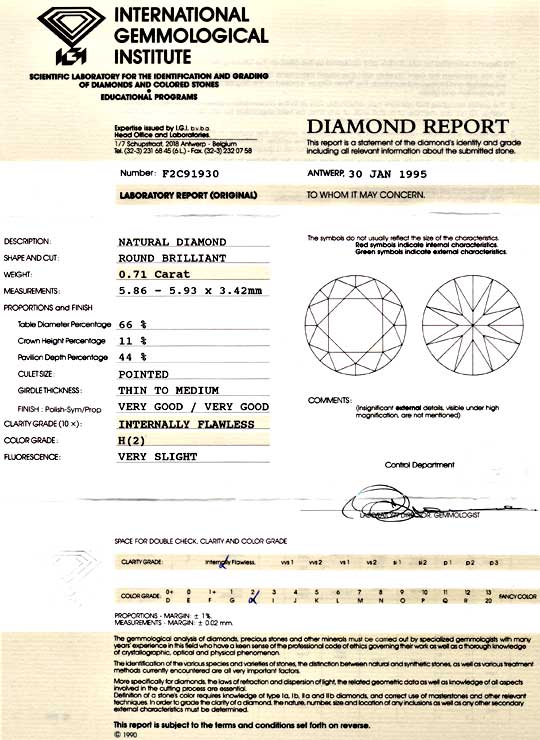 Foto 9 - Diamant 0,71ct Brillant IGI Lupenrein Weiss VGVG, D5861