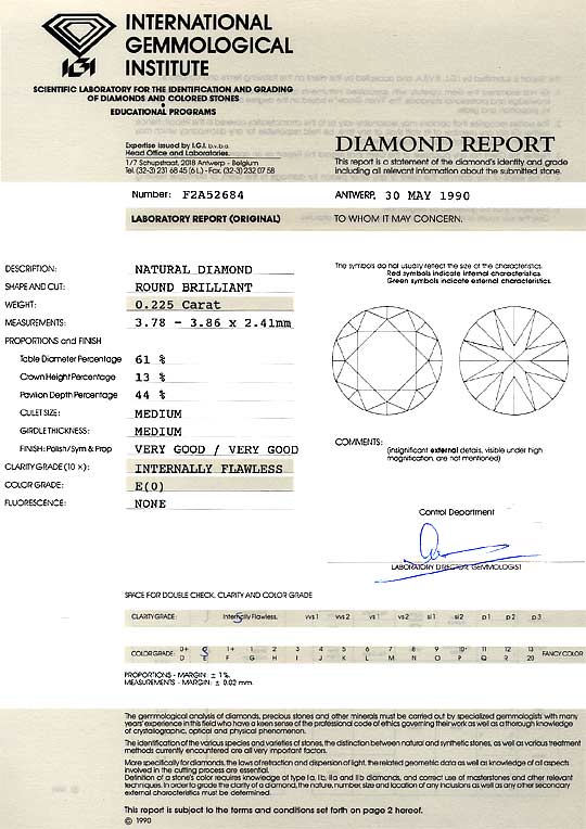 Foto 9 - Diamant 0,225 ct Brillant Lupenrein River IGI Expertise, D6223