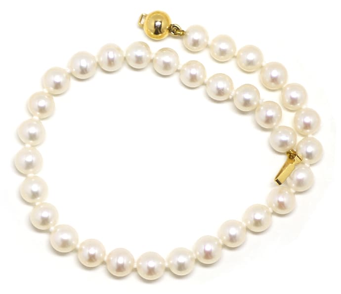 Foto 2 - Set Perlenkette mit Armband Verschlüsse 14K Gold, Q0209