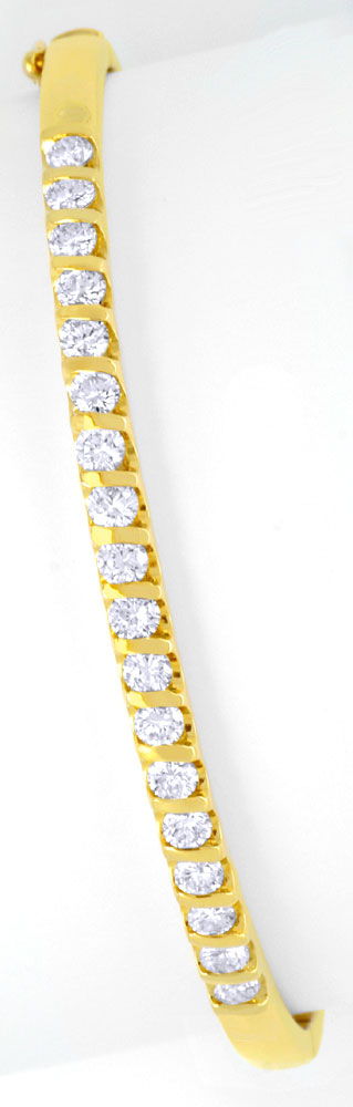 Foto 2 - Brillantenarmreif Gelbgold 1,25ct Diamanten, S6238